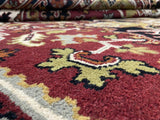 Indian Rug Hand Knotted Oriental Rug Heriz 10'0x14'0