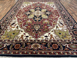 Indian Rug Hand Knotted Oriental Rug Heriz 10'0x14'0