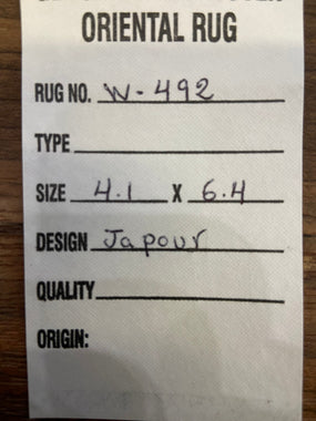 Indian Rug Hand Knotted Oriental Rug Japour 4'1x6'4