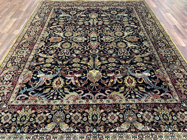 Indian Rug Hand Knotted Oriental Rug Kashan 10'0x7'9