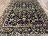 Indian Rug Hand Knotted Oriental Rug Kashan 10'0x7'9