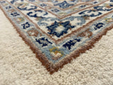 Indian Rug Hand Knotted Oriental Rug Kashan 11'11x9'1