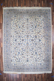 Indian Rug Hand Knotted Oriental Rug Kashan 11'11x9'1