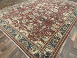 Indian Rug Hand Knotted Oriental Rug Kashan 13'10x10'8