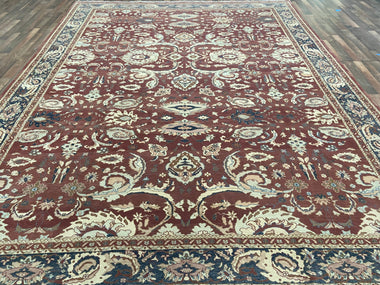 Indian Rug Hand Knotted Oriental Rug Kashan 13'10x10'8
