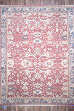 Indian Rug Hand Knotted Oriental Rug Kashan 13'10x10'8