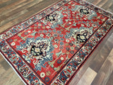 Indian Rug Hand Knotted Oriental Rug Kashan 3'0x4'10
