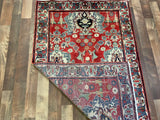 Indian Rug Hand Knotted Oriental Rug Kashan 3'0x4'10