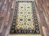 Indian Rug Hand Knotted Oriental Rug Kashan 3'0x5'0