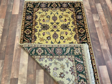 Indian Rug Hand Knotted Oriental Rug Kashan 3'0x5'0