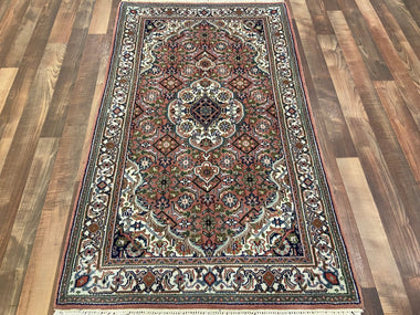 Indian Rug Hand Knotted Oriental Rug Kashan 3'0x5'0