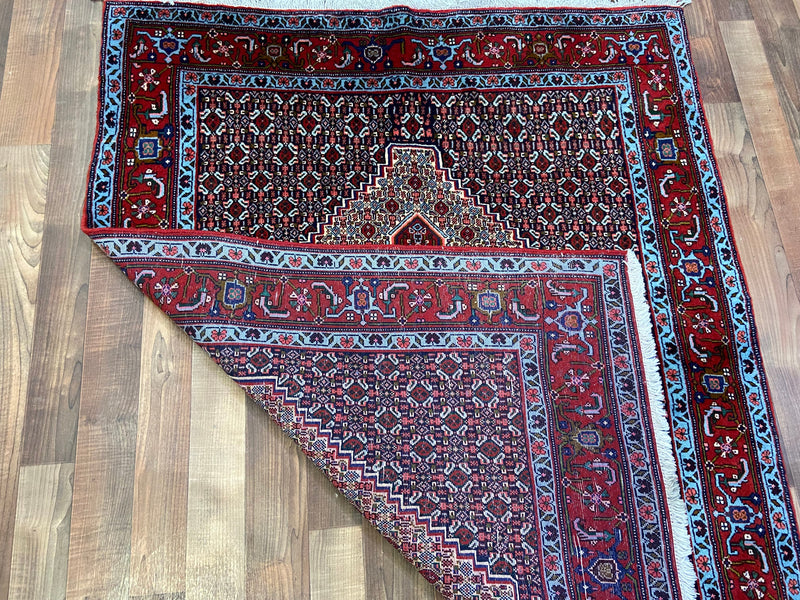 Indian Rug Hand Knotted Oriental Rug Kashan 3'10x5'1