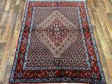 Indian Rug Hand Knotted Oriental Rug Kashan 3'10x5'1