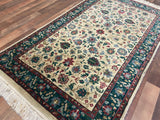 Indian Rug Hand Knotted Oriental Rug Kashan 3'1x5'2