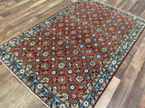 Indian Rug Hand Knotted Oriental Rug Kashan 3'5x5'2