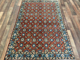 Indian Rug Hand Knotted Oriental Rug Kashan 3'5x5'2
