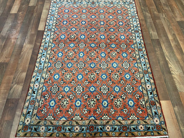 Indian Rug Hand Knotted Oriental Rug Kashan 3'5x5'2