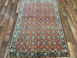 Indian Rug Hand Knotted Oriental Rug Kashan 3'5x5'2