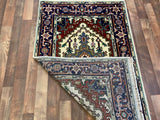 Indian Rug Hand Knotted Oriental Rug Kashan 5'0x3'0