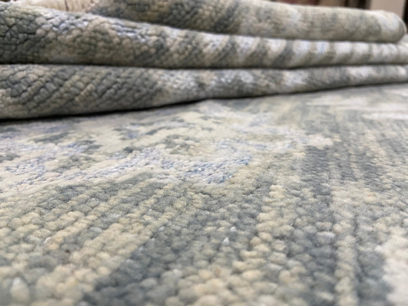 Indian Rug Hand Knotted Oriental Rug Modern 10'0x8'0