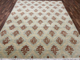 Indian Rug Hand Knotted Oriental Rug Modern 10'2x8'3