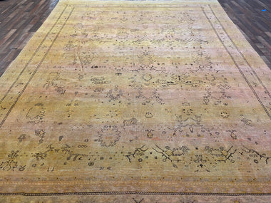 Indian Rug Hand Knotted Oriental Rug Modern 13'3x9'6