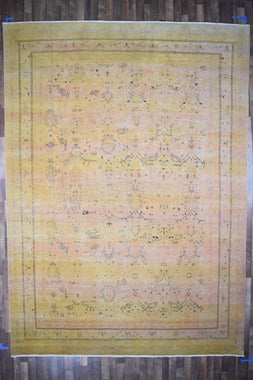 Indian Rug Hand Knotted Oriental Rug Modern 13'3x9'6