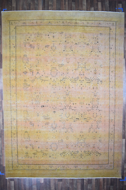 Indian Rug Hand Knotted Oriental Rug Modern 13'3x9'6