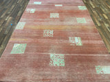 Indian Rug Hand Knotted Oriental Rug Origin: Egypt 9'8x6'7