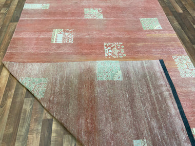 Indian Rug Hand Knotted Oriental Rug Origin: Egypt 9'8x6'7