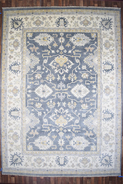 Indian Rug Hand Knotted Oriental Rug Oushak 10'0x14'0