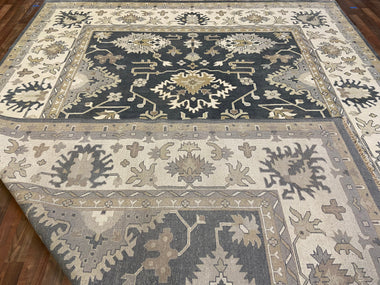 Indian Rug Hand Knotted Oriental Rug Oushak 10'0x14'0