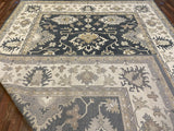 Indian Rug Hand Knotted Oriental Rug Oushak 10'0x14'0