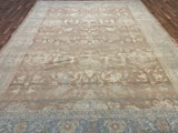 Indian Rug Hand Knotted Oriental Rug Oushak 12'10x9'10