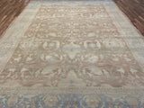 Indian Rug Hand Knotted Oriental Rug Oushak 12'10x9'10