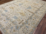 Indian Rug Hand Knotted Oriental Rug Oushak 14'0x9'11