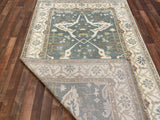 Indian Rug Hand Knotted Oriental Rug Oushak 4'11x8'0