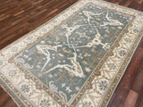 Indian Rug Hand Knotted Oriental Rug Oushak 4'11x8'0