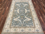 Indian Rug Hand Knotted Oriental Rug Oushak 4'11x8'0