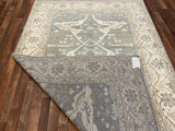 Indian Rug Hand Knotted Oriental Rug Oushak 6'2x9'0