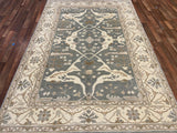Indian Rug Hand Knotted Oriental Rug Oushak 6'2x9'0