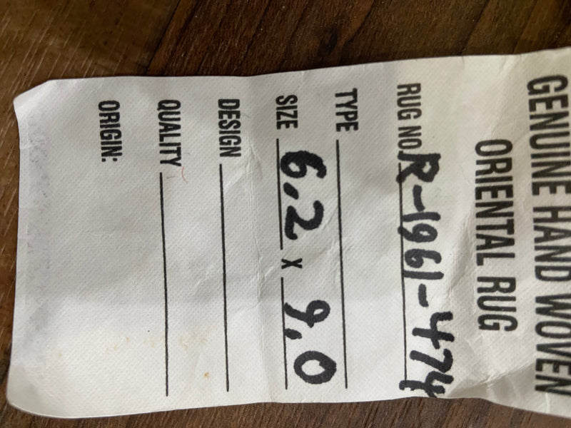 Indian Rug Hand Knotted Oriental Rug Oushak 6'2x9'0