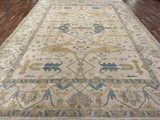 Indian Rug Hand Knotted Oriental Rug Oushak - Origin 107 13'11x10'1