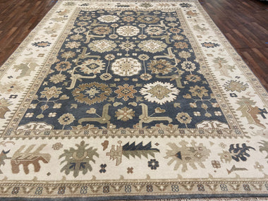 Indian Rug Hand Knotted Oriental Rug Oushak - Origin 112 14'1x10'2