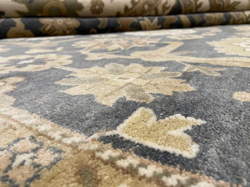 Indian Rug Hand Knotted Oriental Rug Oushak - Origin 113 14.2x10'0