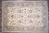 Indian Rug Hand Knotted Oriental Rug Pak Peshawar 9'5x6'5