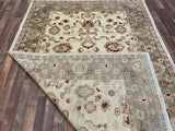 Indian Rug Hand Knotted Oriental Rug Pak Peshawar 9'5x6'5