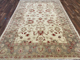 Indian Rug Hand Knotted Oriental Rug Pak Peshawar 9'5x6'5