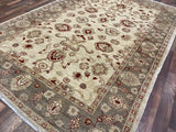Indian Rug Hand Knotted Oriental Rug Pak Peshawar 9'5x6'5