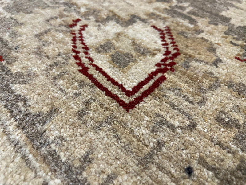 Indian Rug Hand Knotted Oriental Rug Pak Peshawar 9'5x6'5